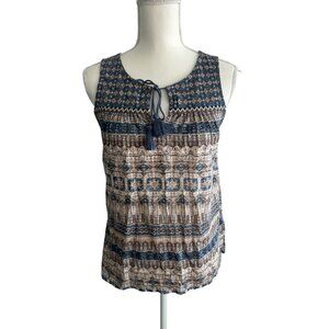 LUCKY BRAND Tassle Fringe Tank Top Size XS NEW New with tags